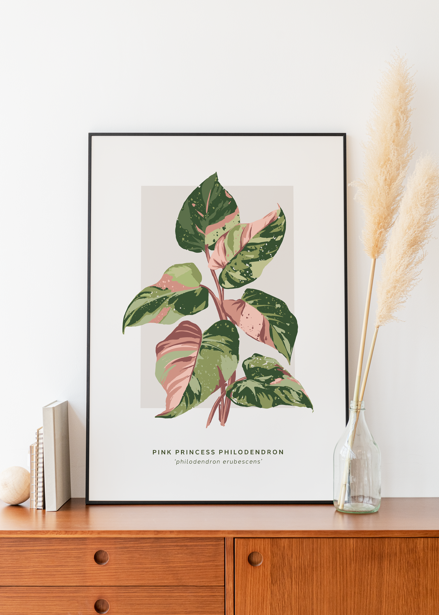 Pink Princess Philodendron Print