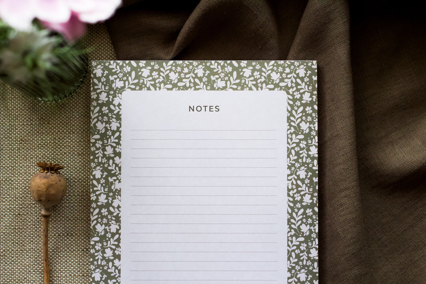 Ditsy Flora A5 Notepad