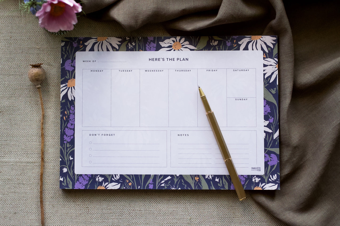 Lavender Fields Weekly Planner