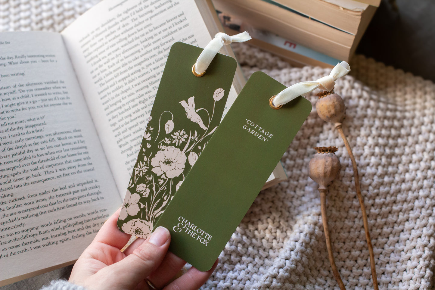 Cottage Garden (Green) Bookmark